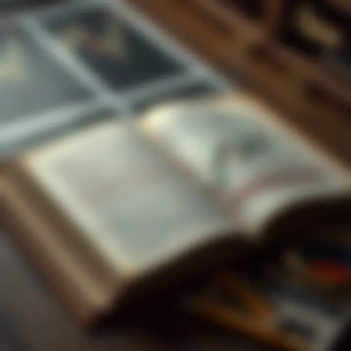 Open book displaying chapters on binary options trading strategies with charts and graphs