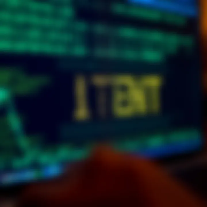 Visual representation of binary code transforming into readable text on a computer screen