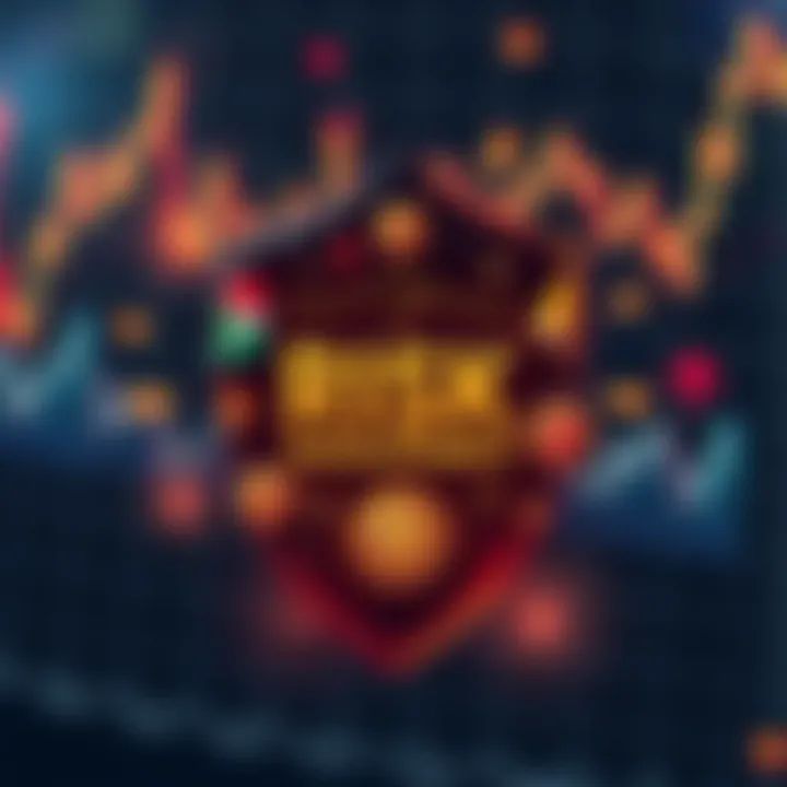 Essential Risk Management Techniques for Forex Trading Success Illustration of risk management concepts including shield, currency symbols, and financial charts