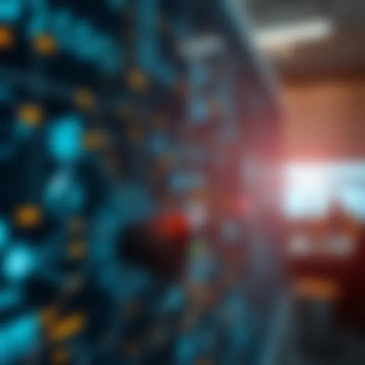 Digital network showcasing technological tools for fraud detection and risk prevention