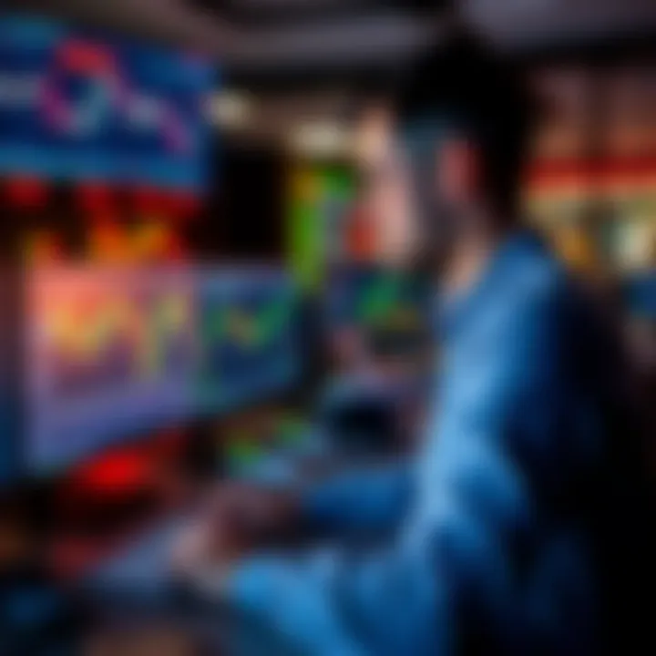 Conceptual illustration showing a trader analyzing multiple signal sources on computer screens to make informed decisions