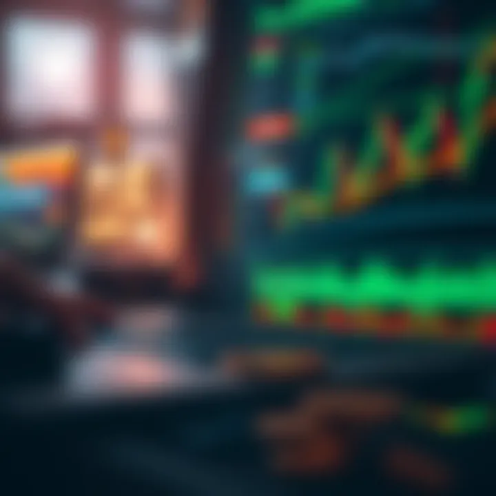 Graphical representation of risk management concepts in forex trading with charts and protective measures