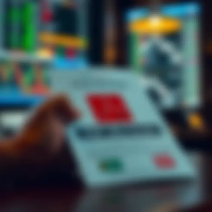 Illustration of a downloadable PDF document featuring forex strategy guidelines with South African market data