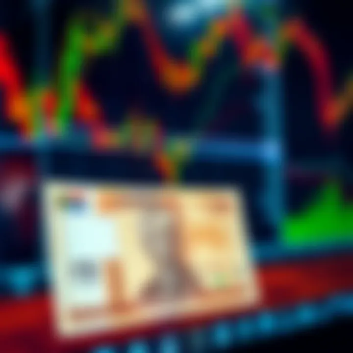 Forex trading charts showing currency exchange trends with South African Rand