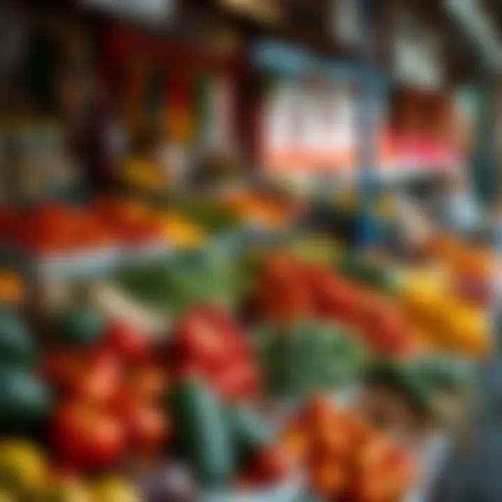 Somerset West Fruit and Vegetable Market Stall Fresh fruits and vegetables displayed at a vibrant market stall in Somerset West