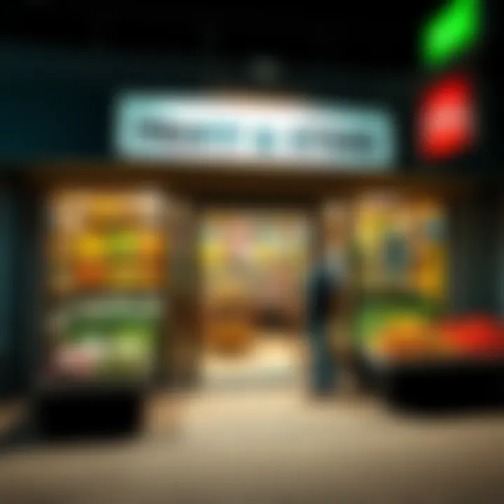 Local Grocery Store Trading Hours in Somerset West Exterior view of a local grocery store in Somerset West with open doors and visible produce inside