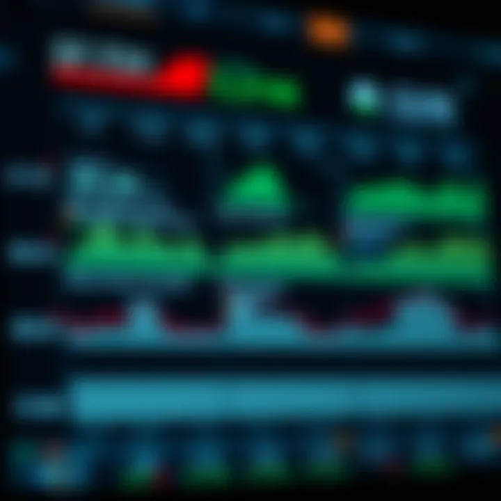 Illustration of a digital economic calendar displaying various forex market events and data releases