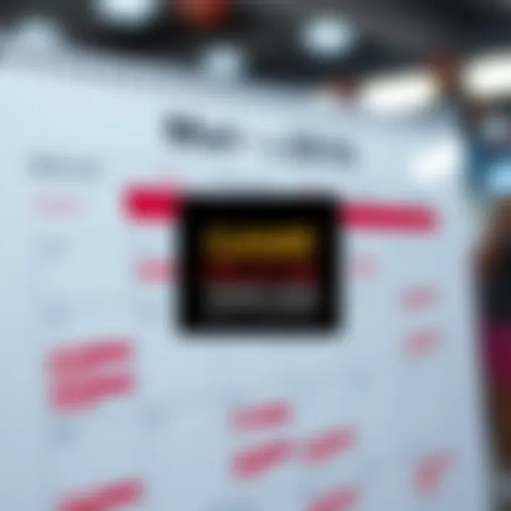 Digital calendar highlighting public holidays and special dates affecting store schedules