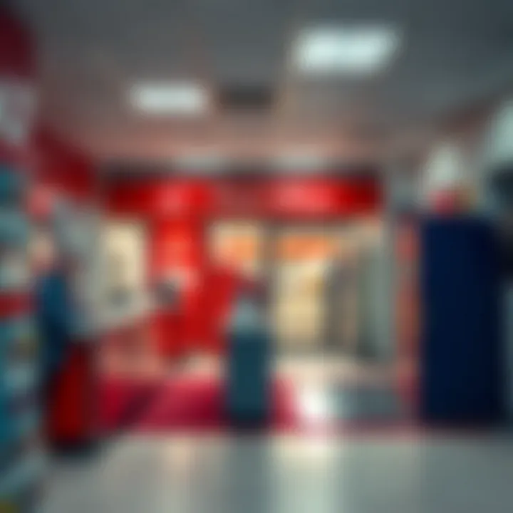 Interior scene of Hatfield Post Office showing counters and postal services area