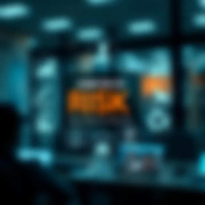 Illustration showing diverse types of risks with icons for financial, operational, and environmental challenges