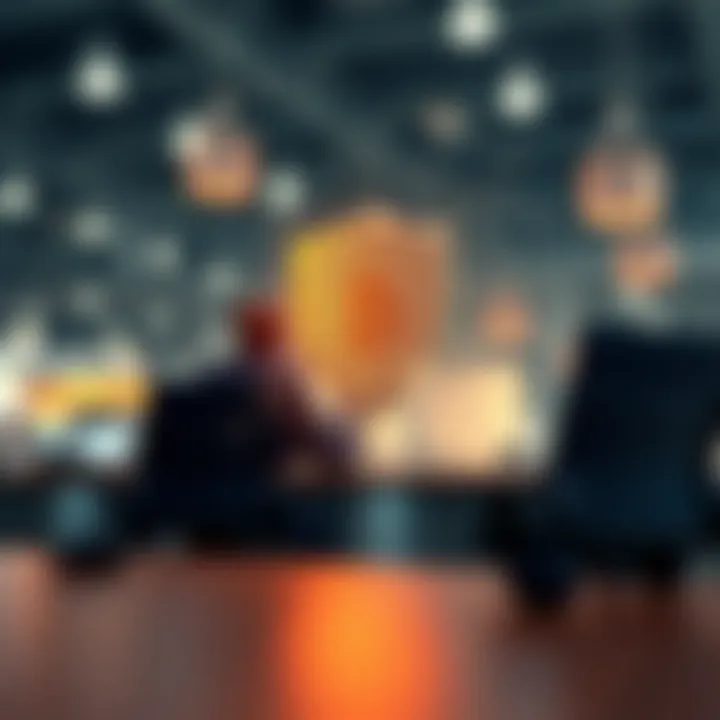 Conceptual graphic showing protection of assets and business resilience through risk controls