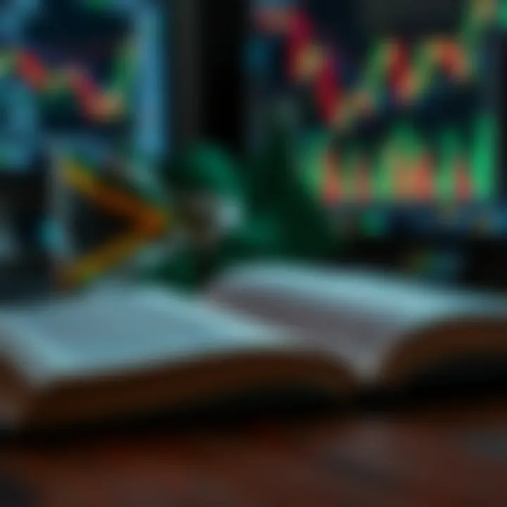 Open book with forex charts and South African flag symbolizing local market trading strategies
