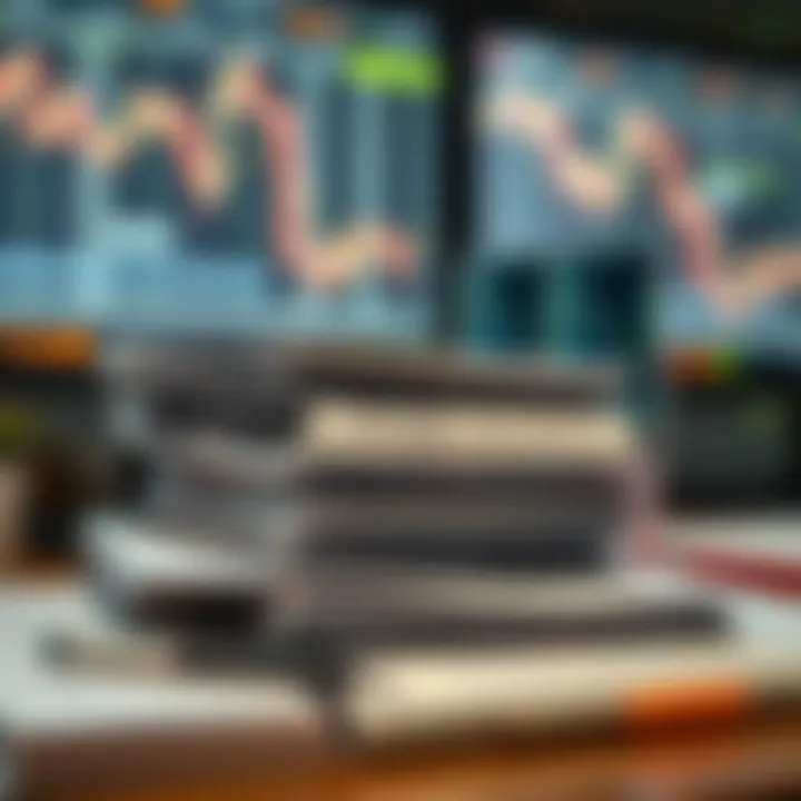Collection of digital documents and PDFs on forex trading concepts
