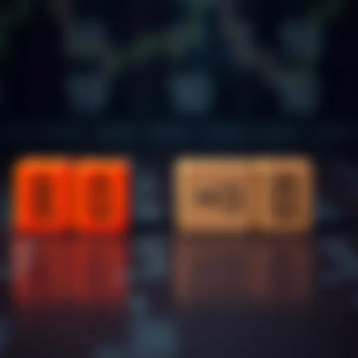 Illustration of conversion between binary and decimal numbers with arrows and number blocks