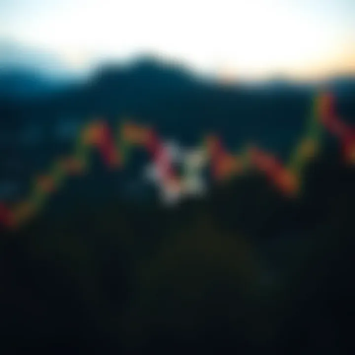 Visual representation of a bearish shooting star candlestick pattern suggesting a possible downward trend shift