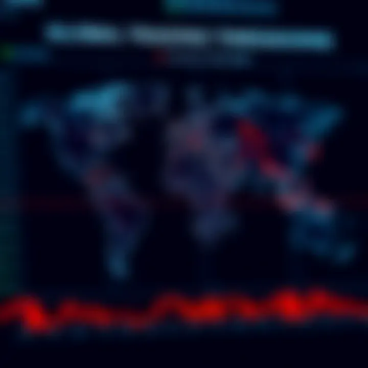 World map highlighting global forex trading sessions with their respective time zones