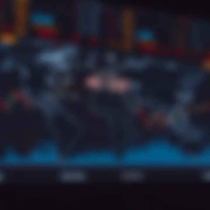 World map highlighting major forex trading sessions aligned with South African Standard Time