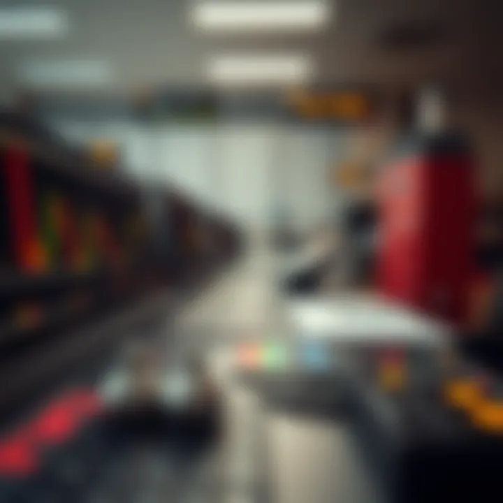 Graphical representation of forex trading system components including charts, indicators, and risk management tools