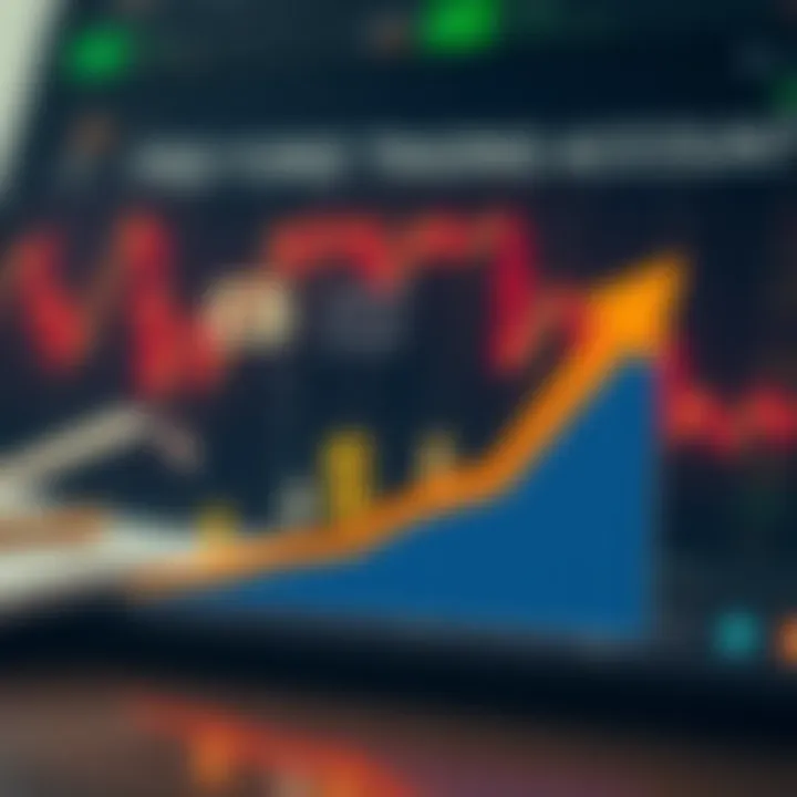 Diagram illustrating the concept of free forex trading account with currency symbols and upward financial graph