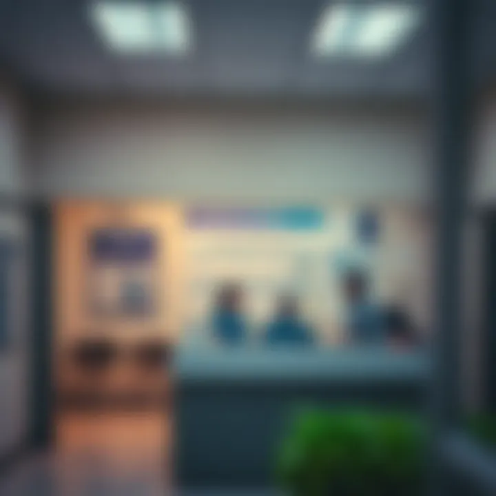 Customer service counter inside the Winkelspruit Licensing Department with informational posters and staff ready to assist