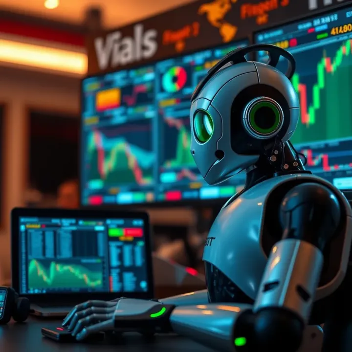 Infographic outlining key factors for selecting forex trading robots