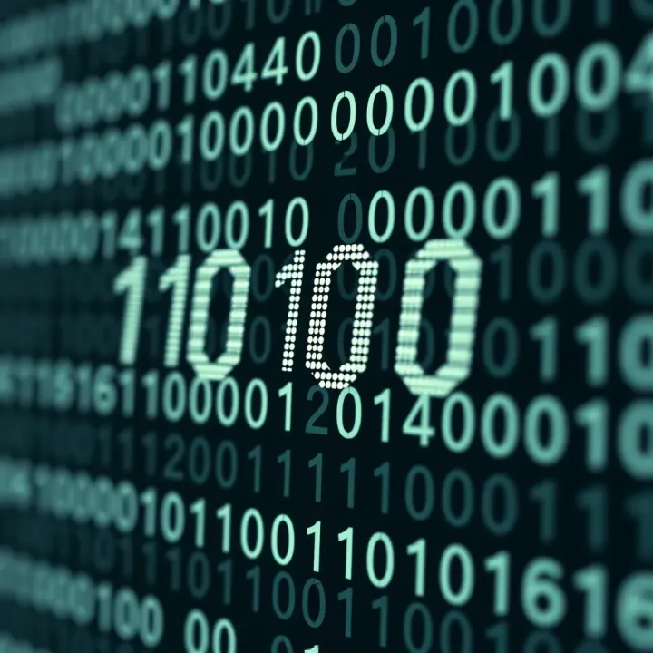 Visual example showing the conversion of a hexadecimal value into binary format with annotated segments