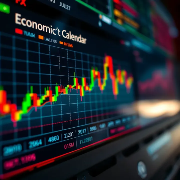 Graph showing the impact of major economic events on currency price movements in forex trading