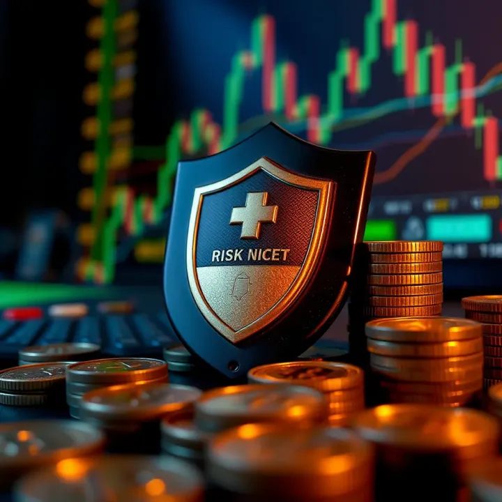 Risk Management Techniques in Forex Trading Visual representation of risk management in forex with shield and currency symbols