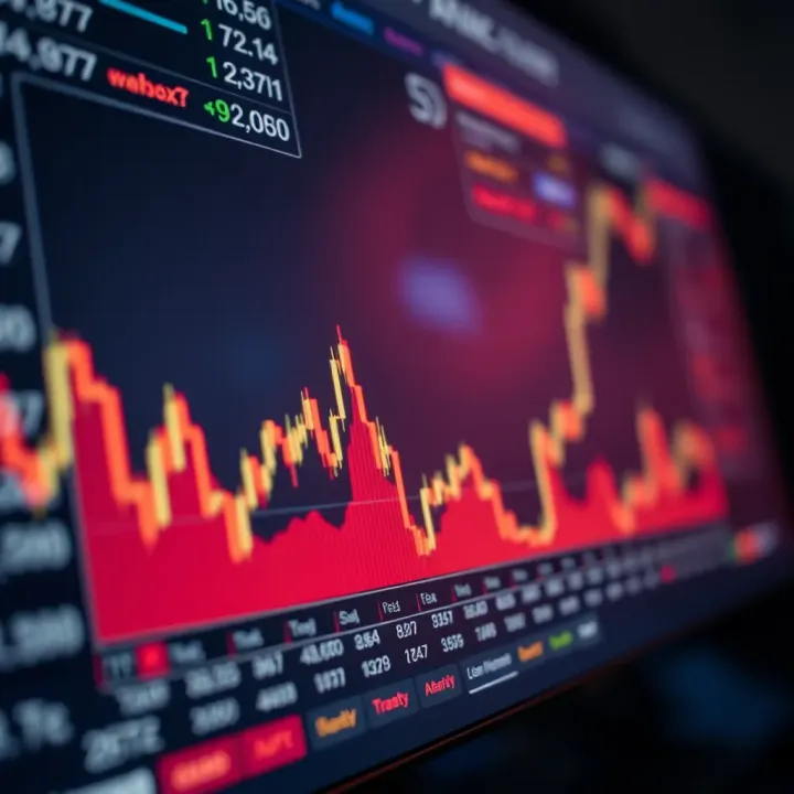 Graph depicting risk management strategies and accuracy improvement in volatile trading environments