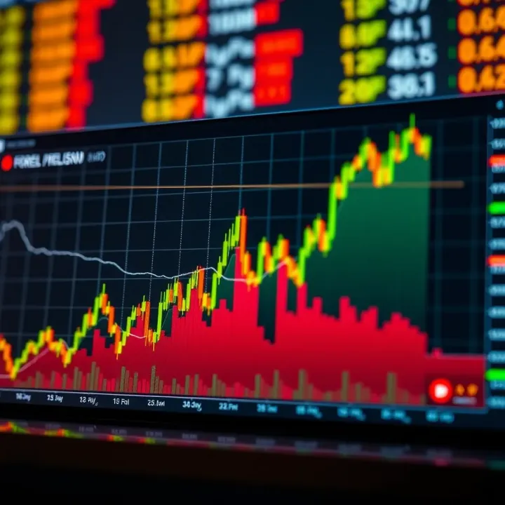 Graph illustrating market activity peaks during forex session overlaps