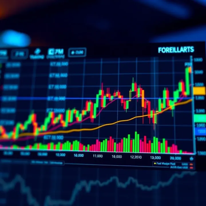Graph showing market volatility during overlapping forex trading sessions affecting South African traders