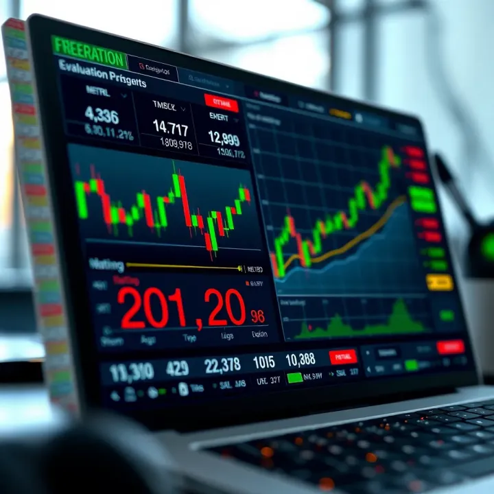 Comparison chart showing evaluation metrics for forex trading robot performance