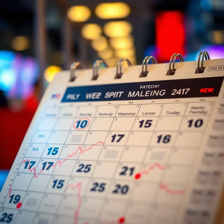 Calendar highlighting significant economic events impacting forex market this week