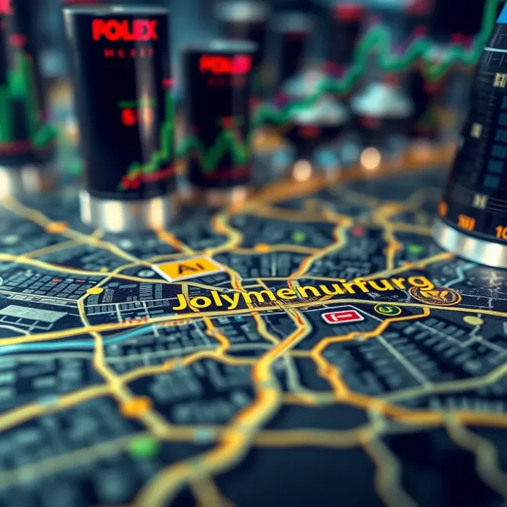 Johannesburg Forex Market Environment Overview Detailed map highlighting Johannesburg's central business district with forex trading symbols overlay