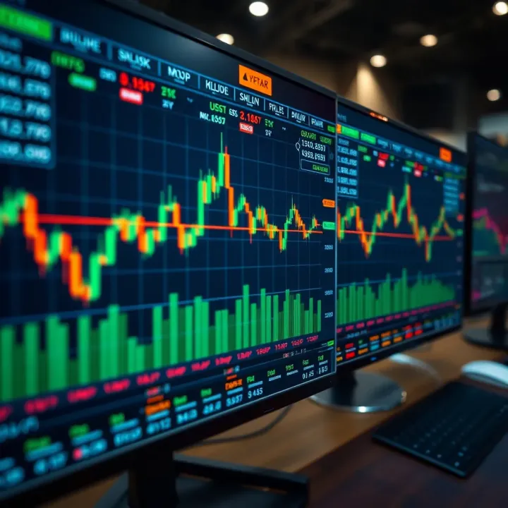 Forex trading platforms interface showing currency pairs and market data tailored for South African users