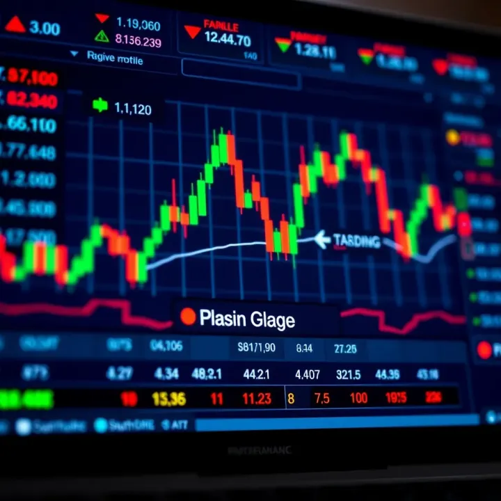 Interface of a forex trading platform showing currency pairs and real-time market data