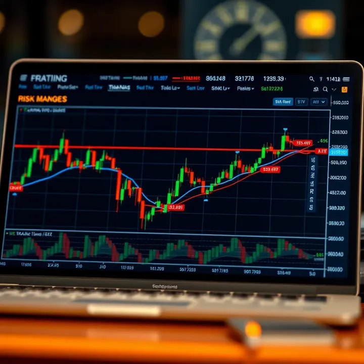 Effective Risk Management Methods for Forex Traders Graph illustrating risk management techniques through stop-loss placement and position sizing