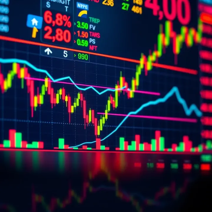 Dynamic Forex Trading Wallpaper with Currency Charts and Market Graphs Vibrant forex trading wallpaper featuring dynamic currency charts and digital graphs representing market trends