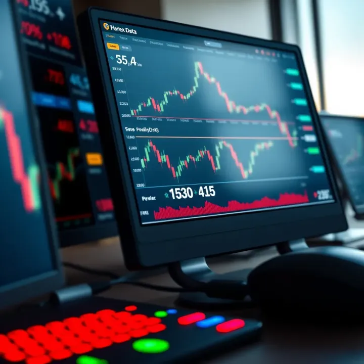 User interface showing various charts and indicators on forex trading software