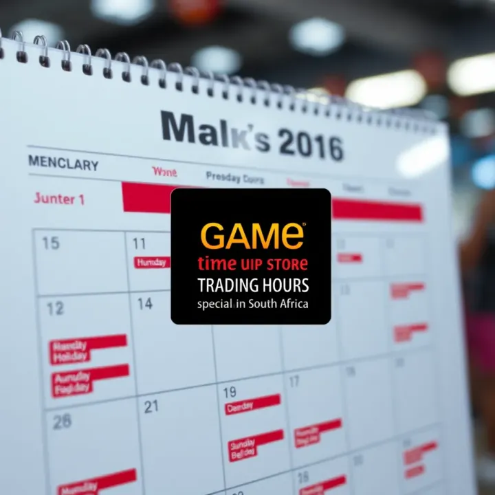 Digital calendar highlighting public holidays and special dates affecting store schedules