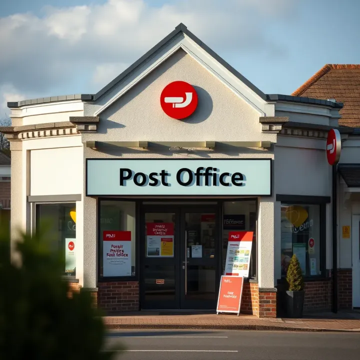 Exterior view of Hatfield Post Office with clear signage and entrance during daytime