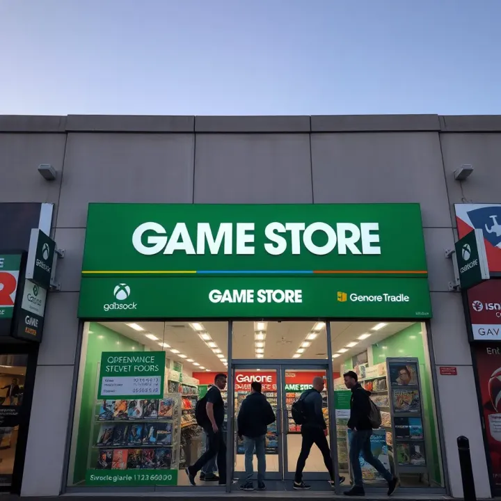Storefront of a retail outlet in Port Elizabeth with clear signage and customers entering