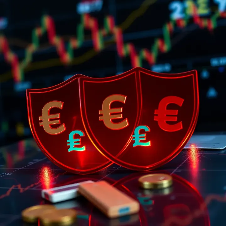 Essential Risk Management Techniques in Forex Trading Risk management concepts illustrated with protective shields around currency symbols