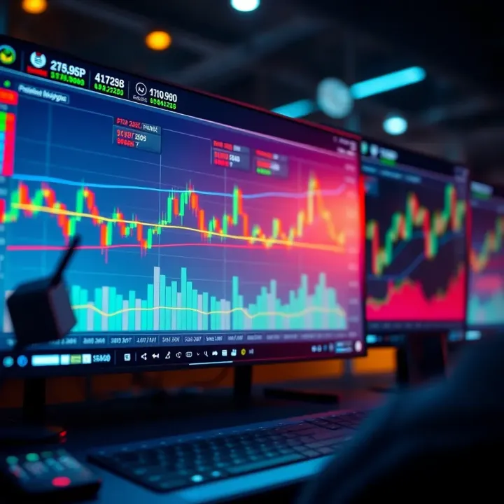 Forex trading software interface displaying currency charts and analytics for South African traders