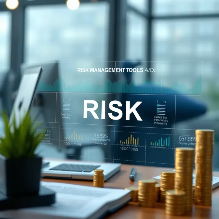 Risk Management Tools and Frameworks Visual representation of various risk management tools and frameworks used across industries to monitor and control uncertainty