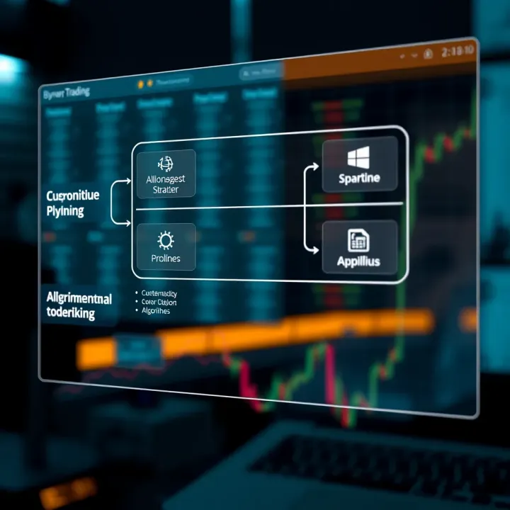 Diagram illustrating the technology and algorithm flow in automated binary options trading systems