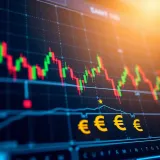 Digital interface displaying binary option trading charts and South African currency symbols