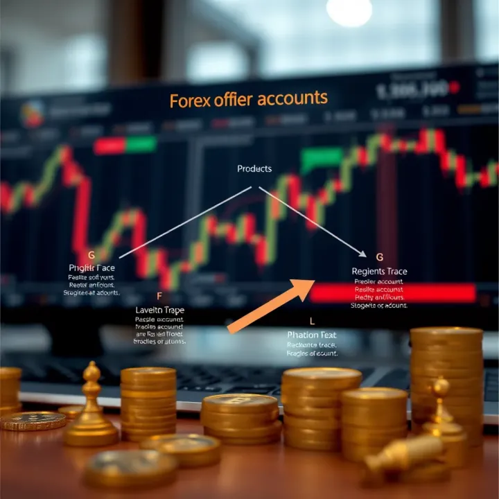 Diagram illustrating different types of forex trading accounts available to South African traders