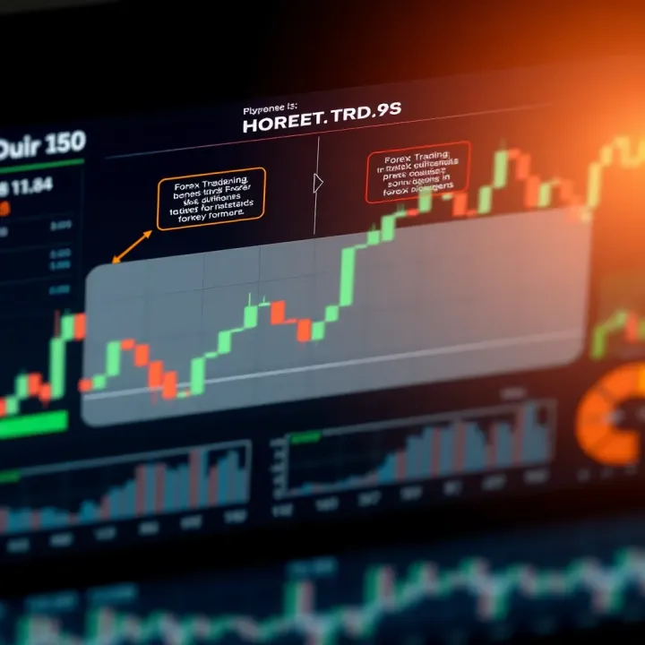 Diagram illustrating key components of forex trading including currency pairs and market trends