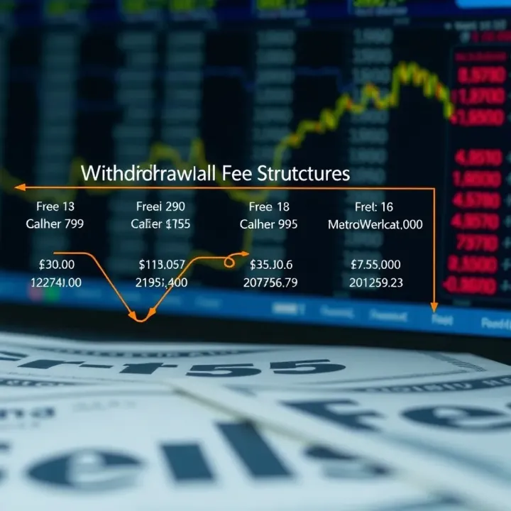 Diagram showing common withdrawal fee structures used by forex brokers in South Africa